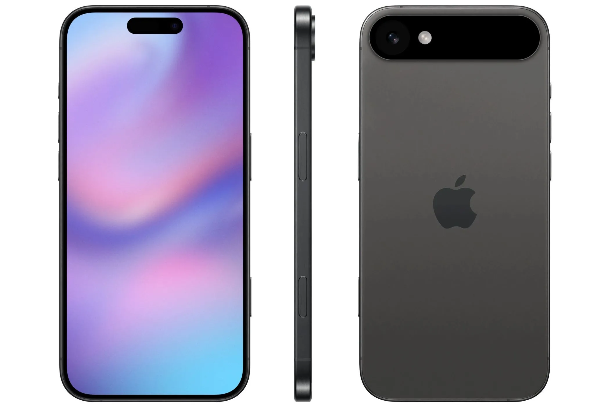 Ảnh concept iPhone 17 Air của Apple Hub, thể hiện thiết kế được đồn đại là siêu mỏng và nhẹ.