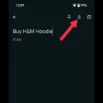 biểu tượng nhắc nhở hình chuông trên Google Keep để thiết lập nhắc nhở theo vị trí