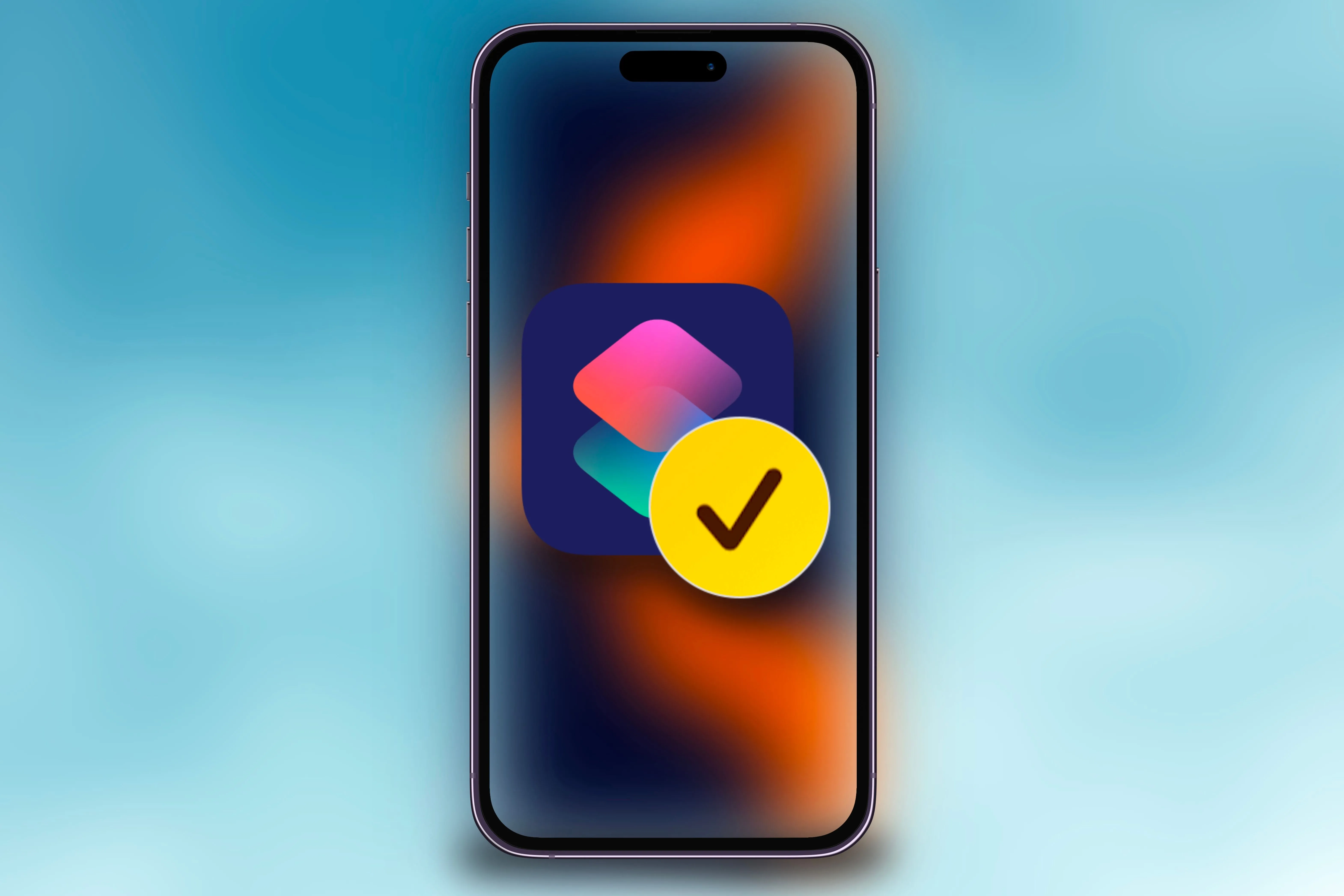 Biểu tượng Phím tắt Siri và Check In trên iPhone, gợi ý sự tích hợp sâu hơn để tự động hóa quy trình gửi thông báo đến an toàn.