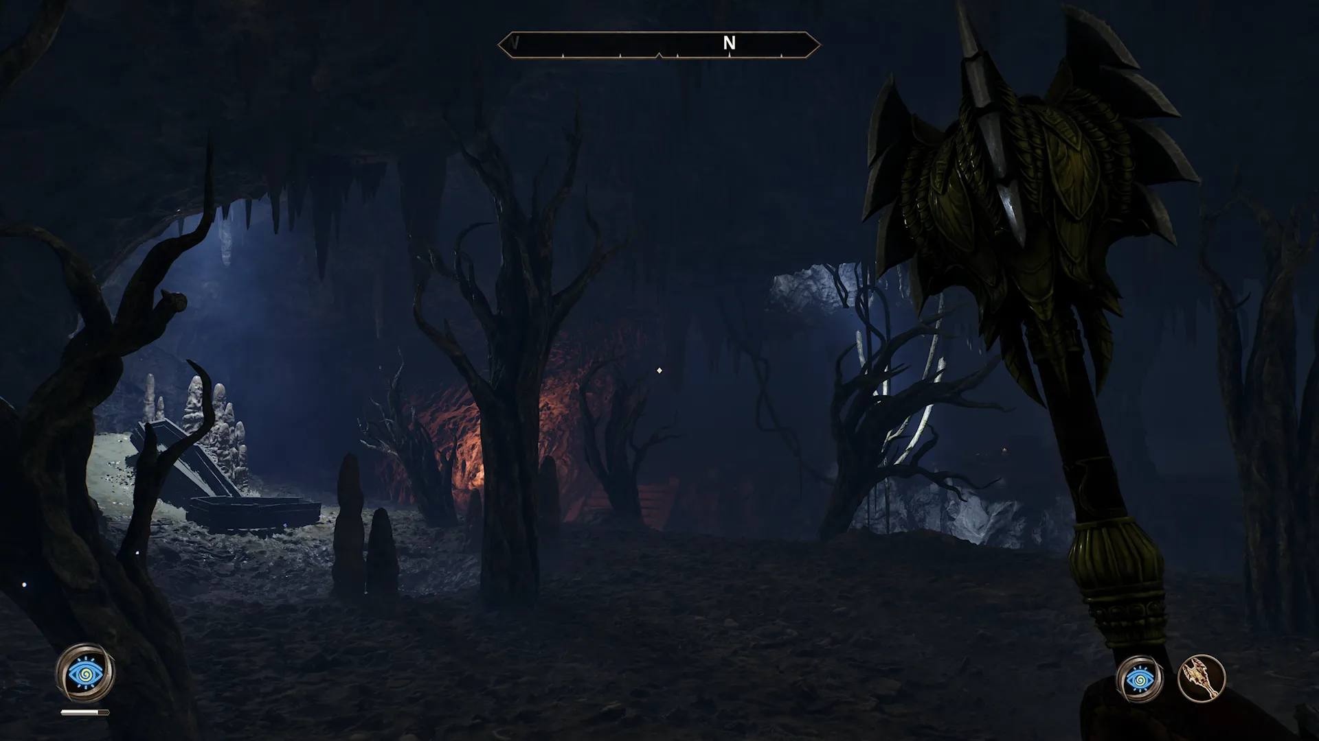 Cảnh khám phá hang động trong The Elder Scrolls IV: Oblivion Remastered, tựa game thành công nhờ chiến lược phát hành bất ngờ
