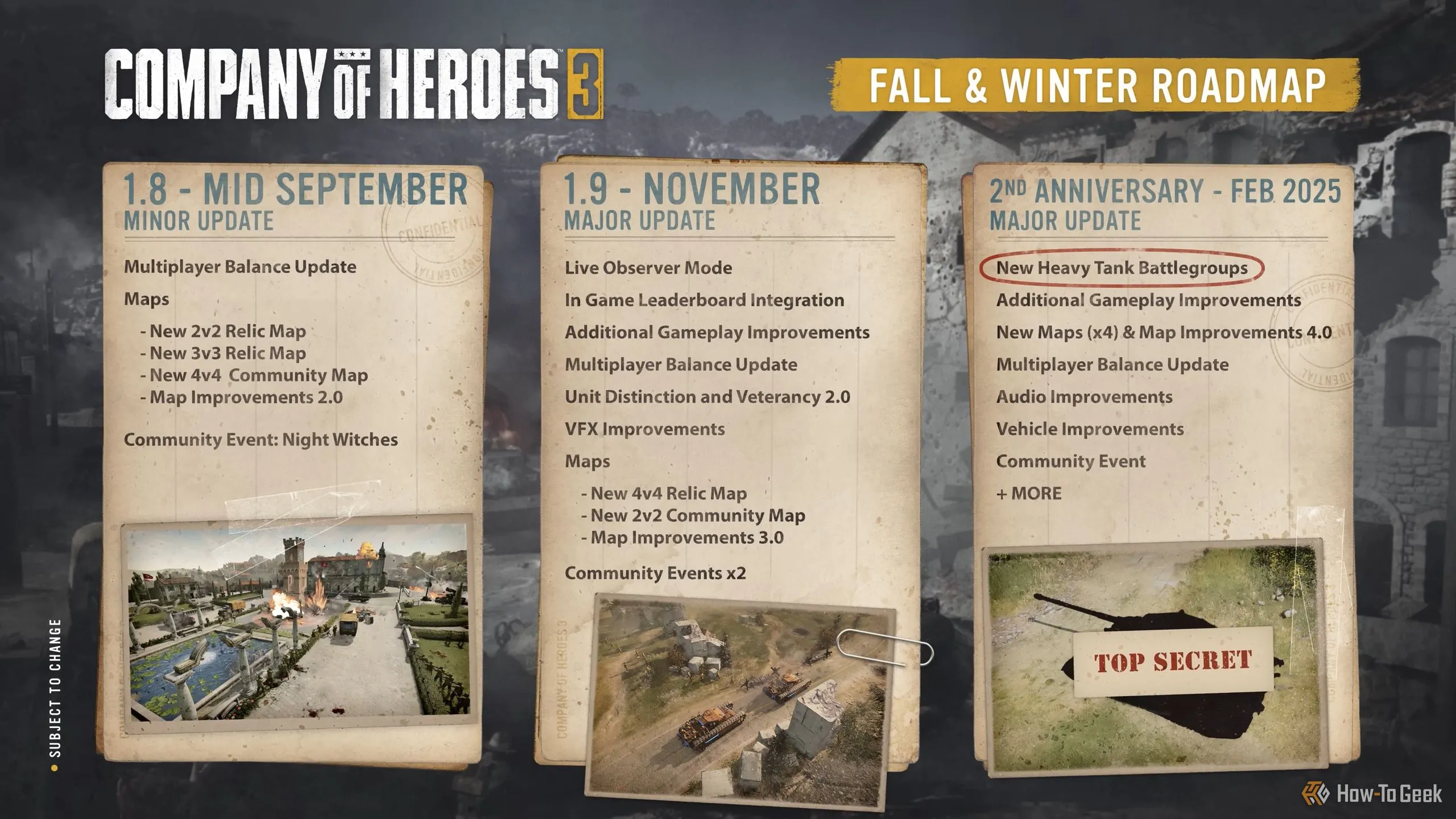 Cập nhật Mùa Thu và Mùa Đông mang đến nhiều cải tiến cho Company of Heroes 3