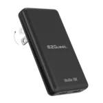 Củ sạc EZQuest UltraSlim 70W GaN II với thiết kế siêu mỏng màu đen.