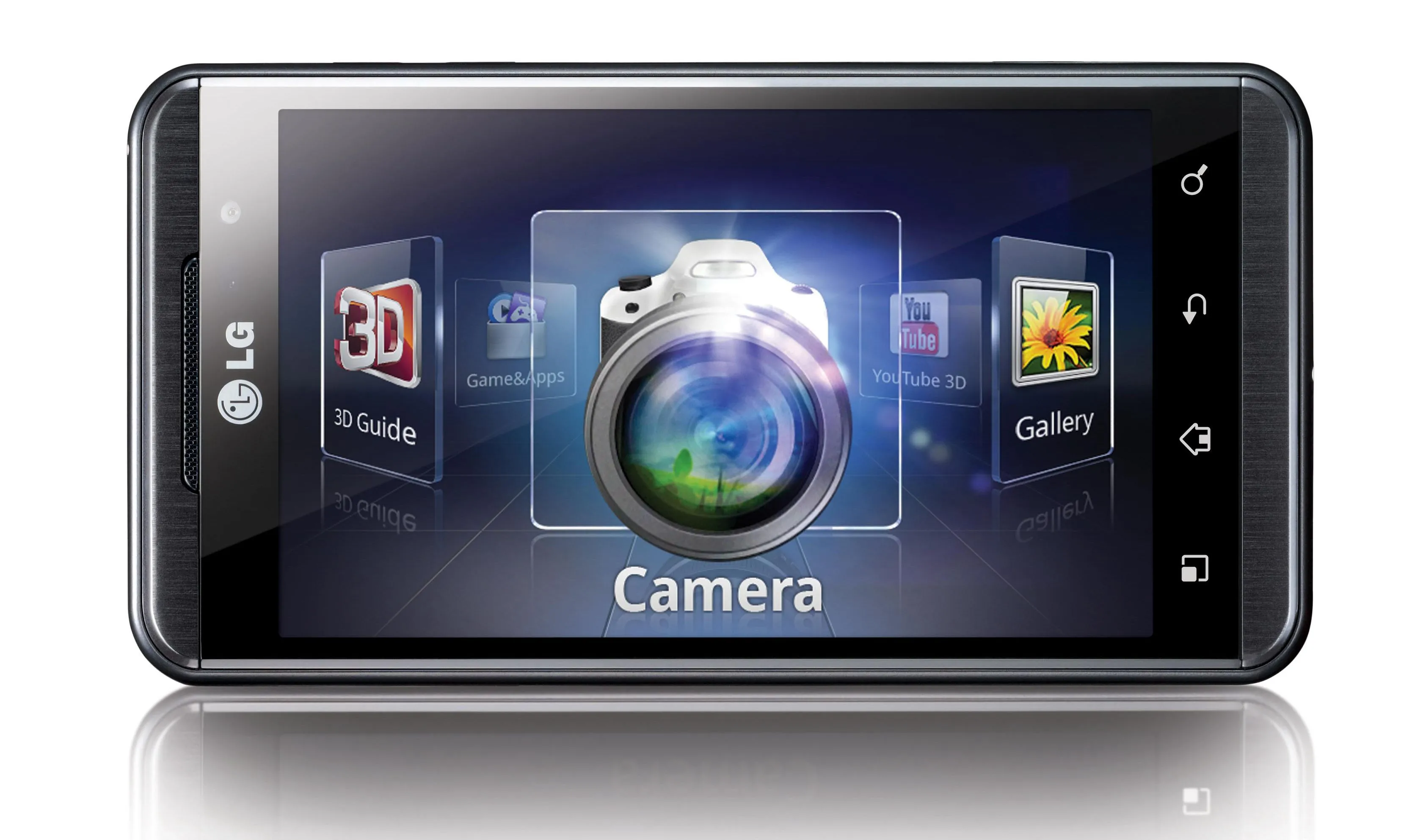 Điện thoại LG Optimus 3D hiển thị hình ảnh 3D không cần kính