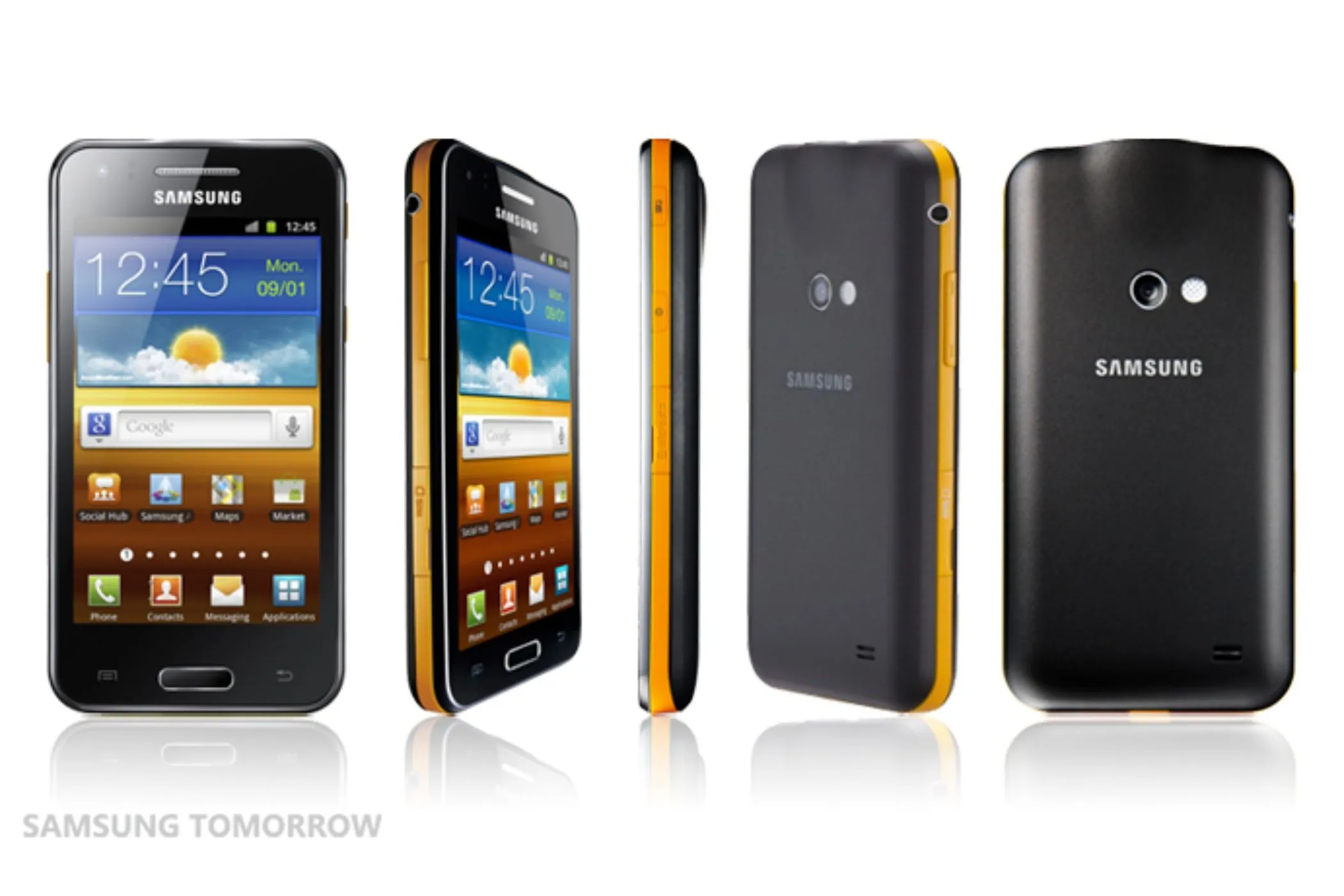 Điện thoại Samsung Galaxy Beam với máy chiếu mini hoạt động