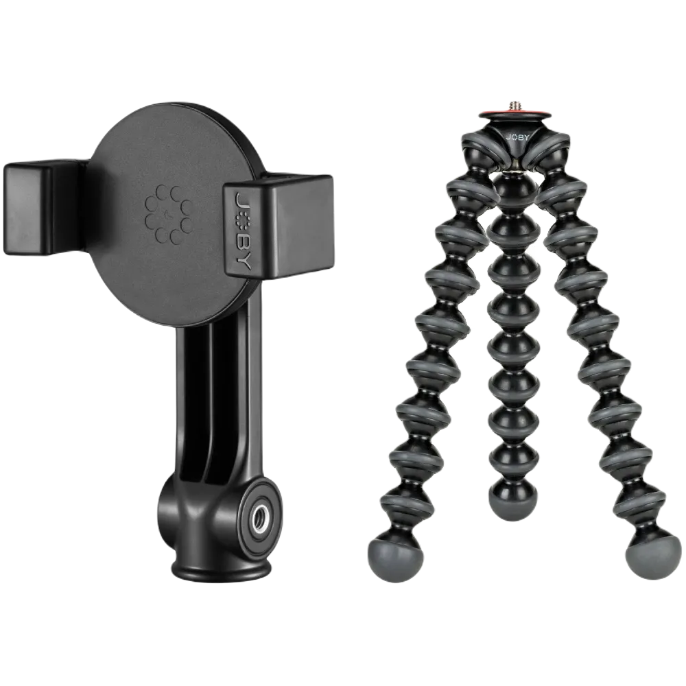 Giá đỡ tripod Joby GripTight MagSafe với chân uốn dẻo, phụ kiện MagSafe nhỏ gọn cho điện thoại.