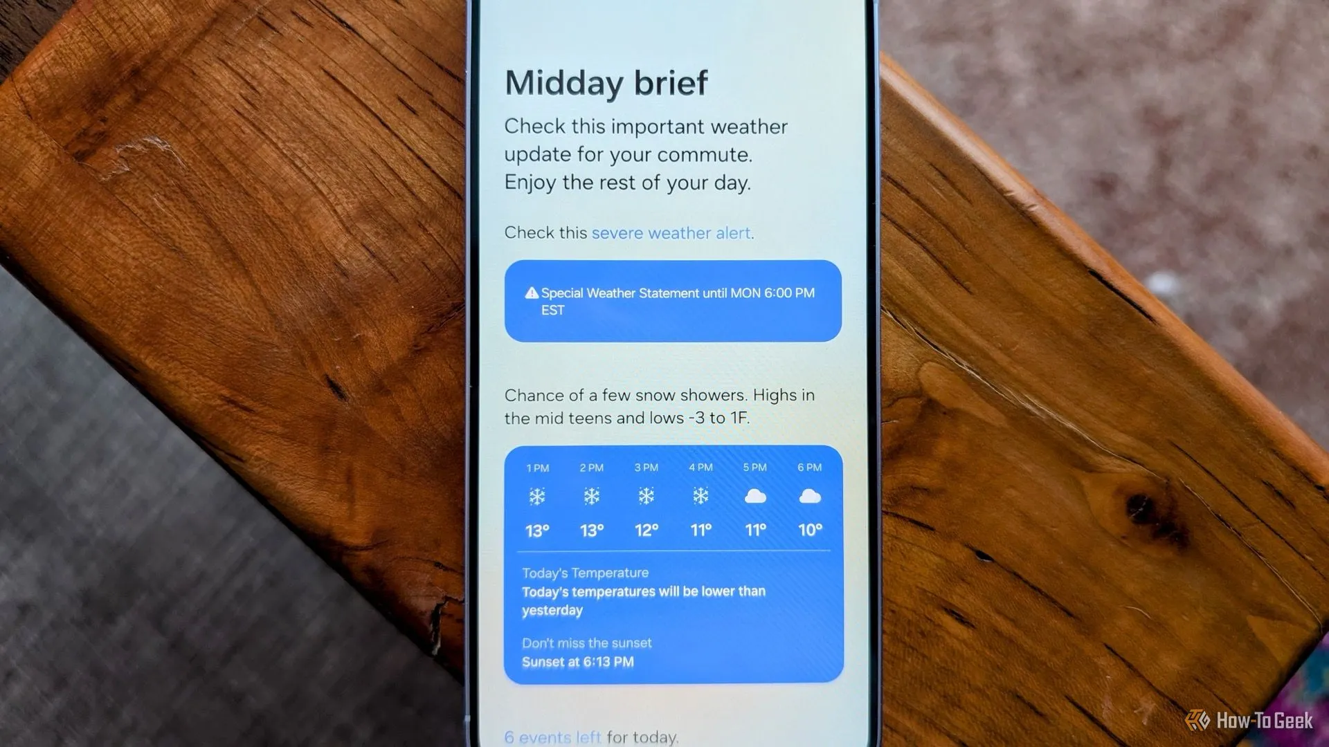 Giao diện tính năng &quot;Now Brief&quot; trên Samsung Galaxy S25