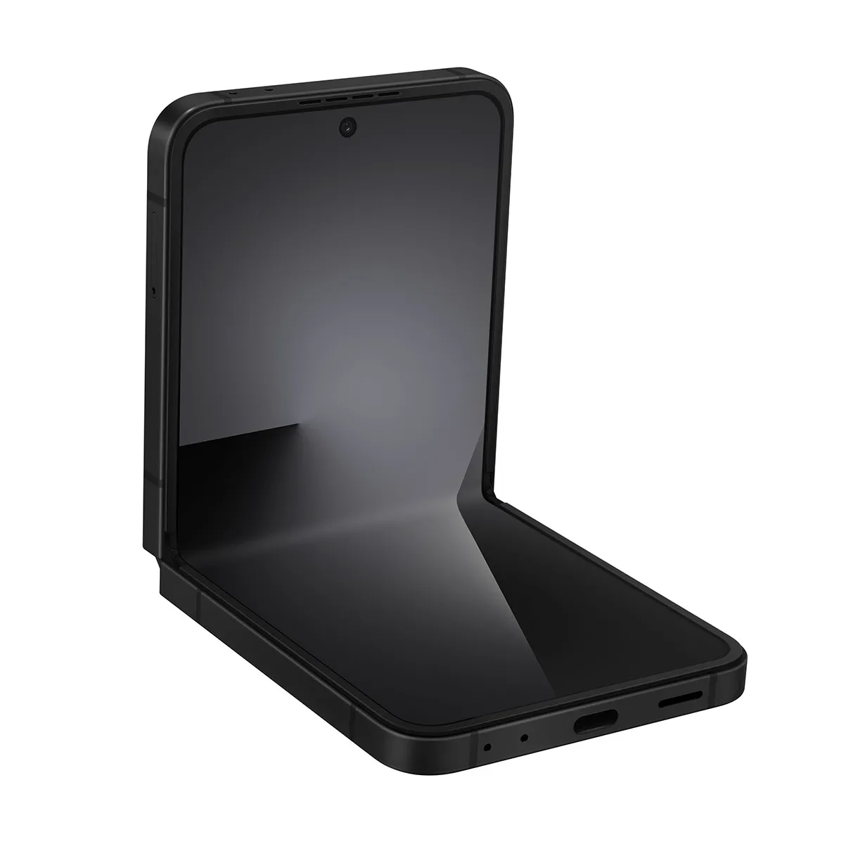 Hình ảnh điện thoại Samsung Galaxy Z Flip 7 FE gập lại, đại diện cho dòng thiết bị mới được cập nhật One UI 8.