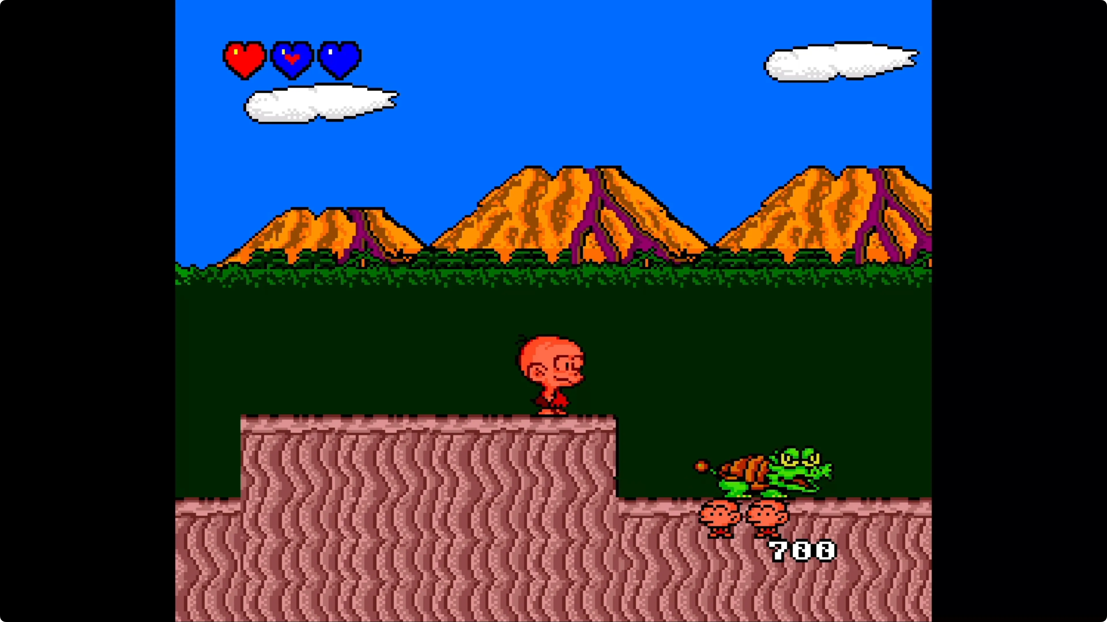 Hình ảnh game Bonk's Adventure đang chạy trên Apple TV, cho thấy lỗi âm thanh vẫn tồn tại.