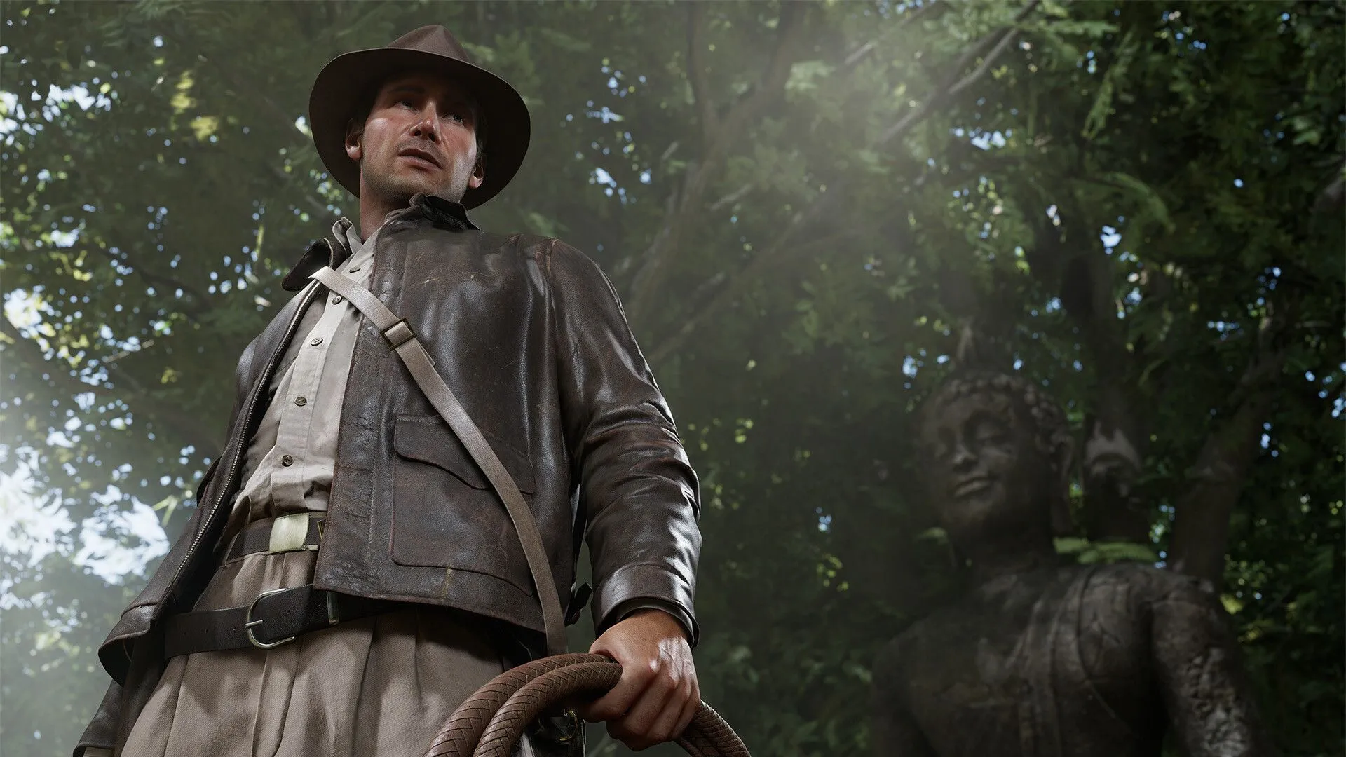 Hình ảnh quảng bá cảnh phim cắt (cutscene) chất lượng điện ảnh trong Indiana Jones and The Great Circle