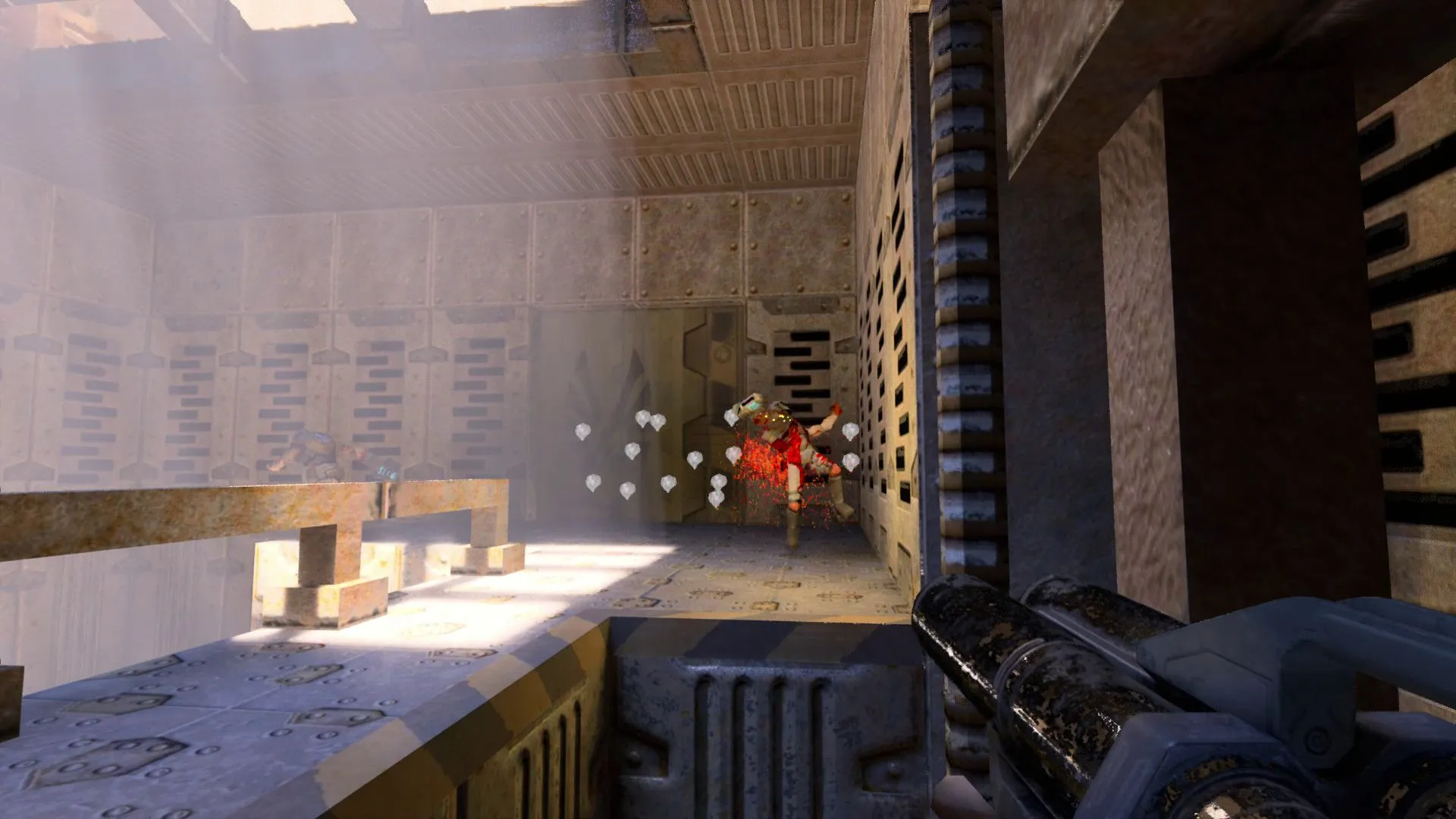 Hình ảnh quảng bá game FPS với hiệu ứng dò tia (ray tracing) chân thực trên card đồ họa