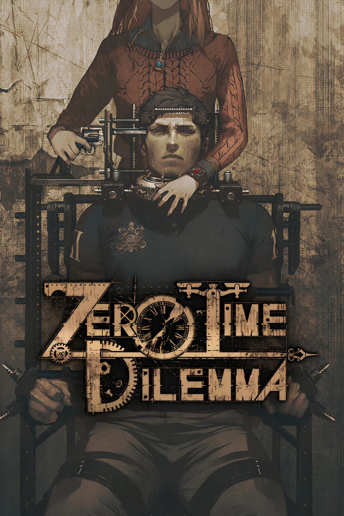 Hình ảnh tổng hợp từ Zero Time Dilemma, phần ba của trilogy Zero Escape, nơi flowchart được dùng để nối kết các mảnh ghép cốt truyện phân tán.