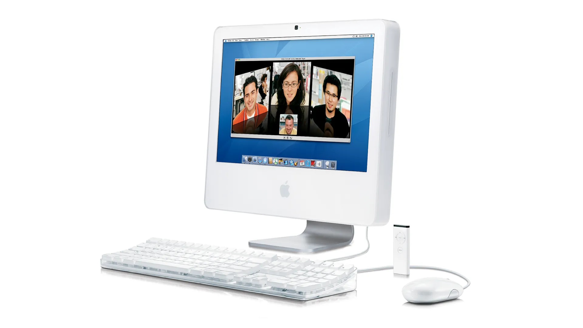 iMac Intel vỏ trắng polycarbonate trên nền trắng