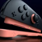 Joy-Con Nintendo Switch 2 gắn vào dây đeo cổ tay ở chế độ chuột, minh họa tính năng mới