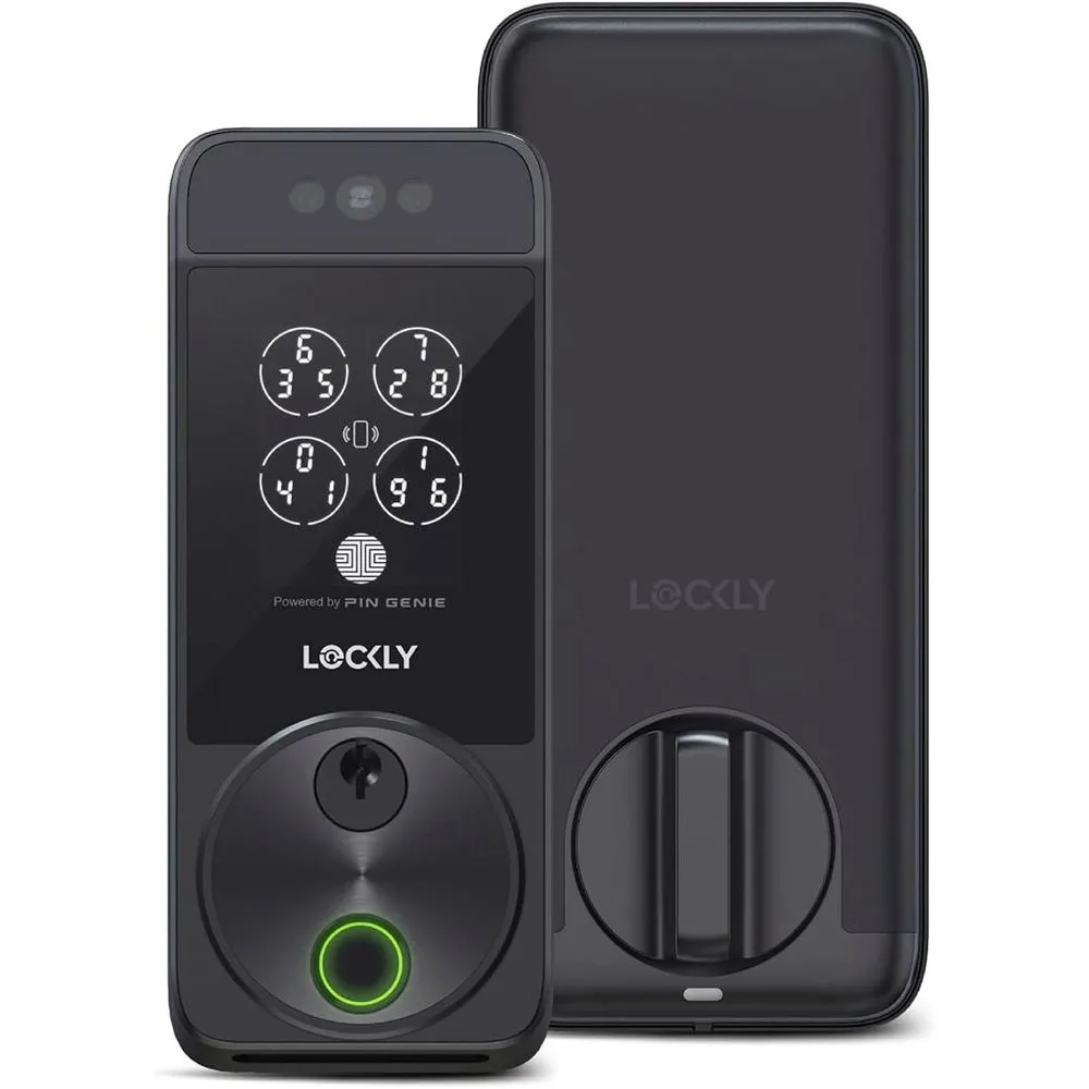 Khóa thông minh Lockly Visage hỗ trợ Apple HomeKit và HomeKey, cho phép mở khóa tiện lợi.