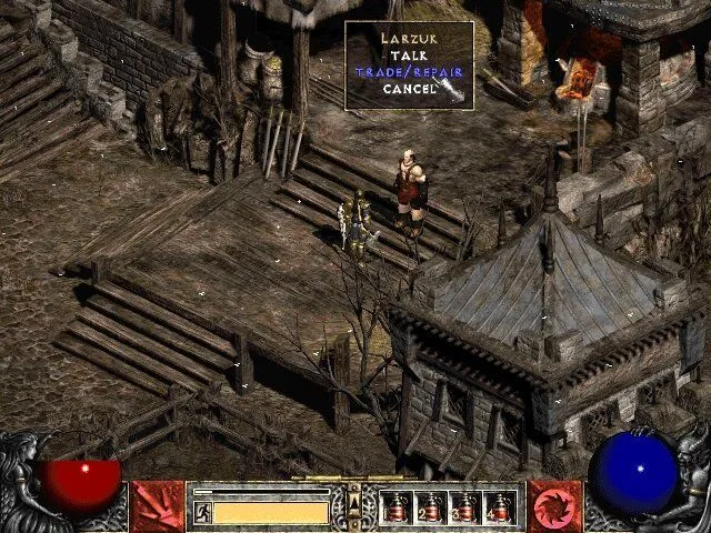 Khoảnh khắc chiến đấu ác liệt trong Diablo II: Lord of Destruction, thể hiện gameplay năng động