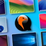 Logo QEMU với các biểu tượng hệ điều hành phổ biến như Windows, macOS, và Linux xung quanh, minh họa khả năng ảo hóa đa nền tảng của Quickemu.