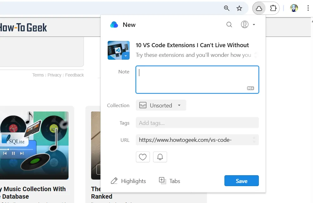 Lưu trang web và quản lý bookmark hiệu quả với Raindrop.io trên Chrome.