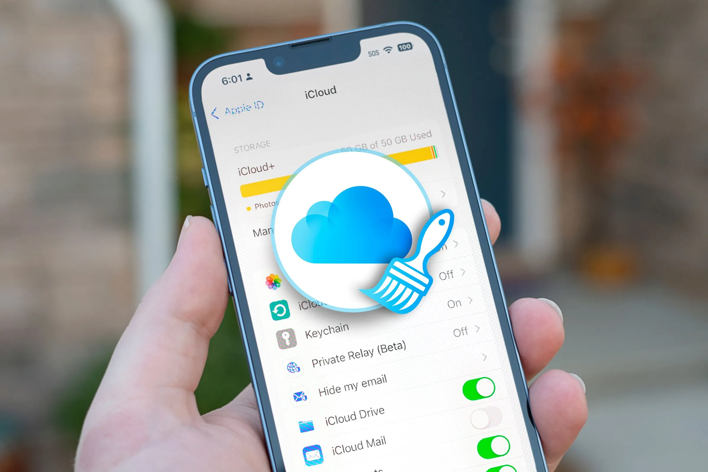 Màn hình quản lý bộ nhớ iCloud trên iPhone, minh họa tầm quan trọng của việc dọn dẹp và tối ưu điện thoại