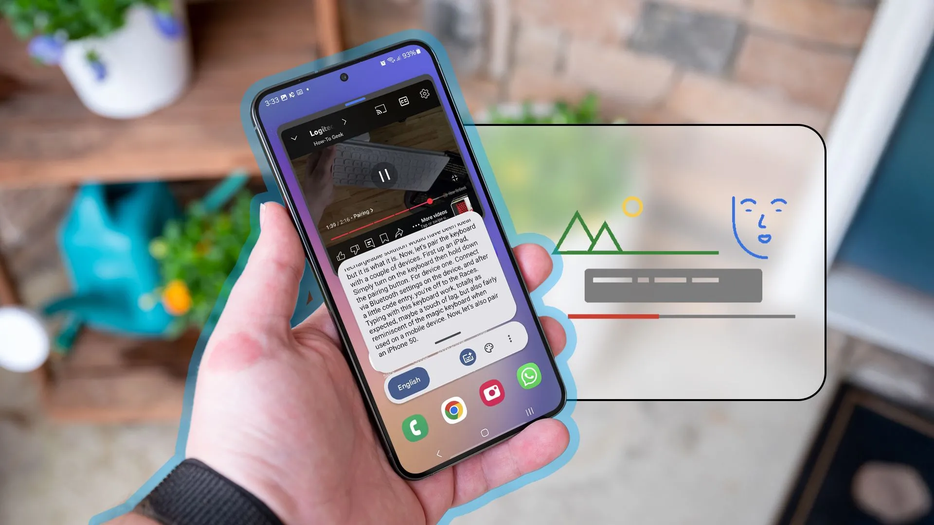 Người dùng trải nghiệm tính năng chú thích trực tiếp trên điện thoại Samsung, minh họa khả năng của Galaxy AI trên One UI 7.