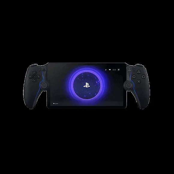 Thiết bị chơi game cầm tay PlayStation Portal màu đen, cho phép streaming game đám mây.