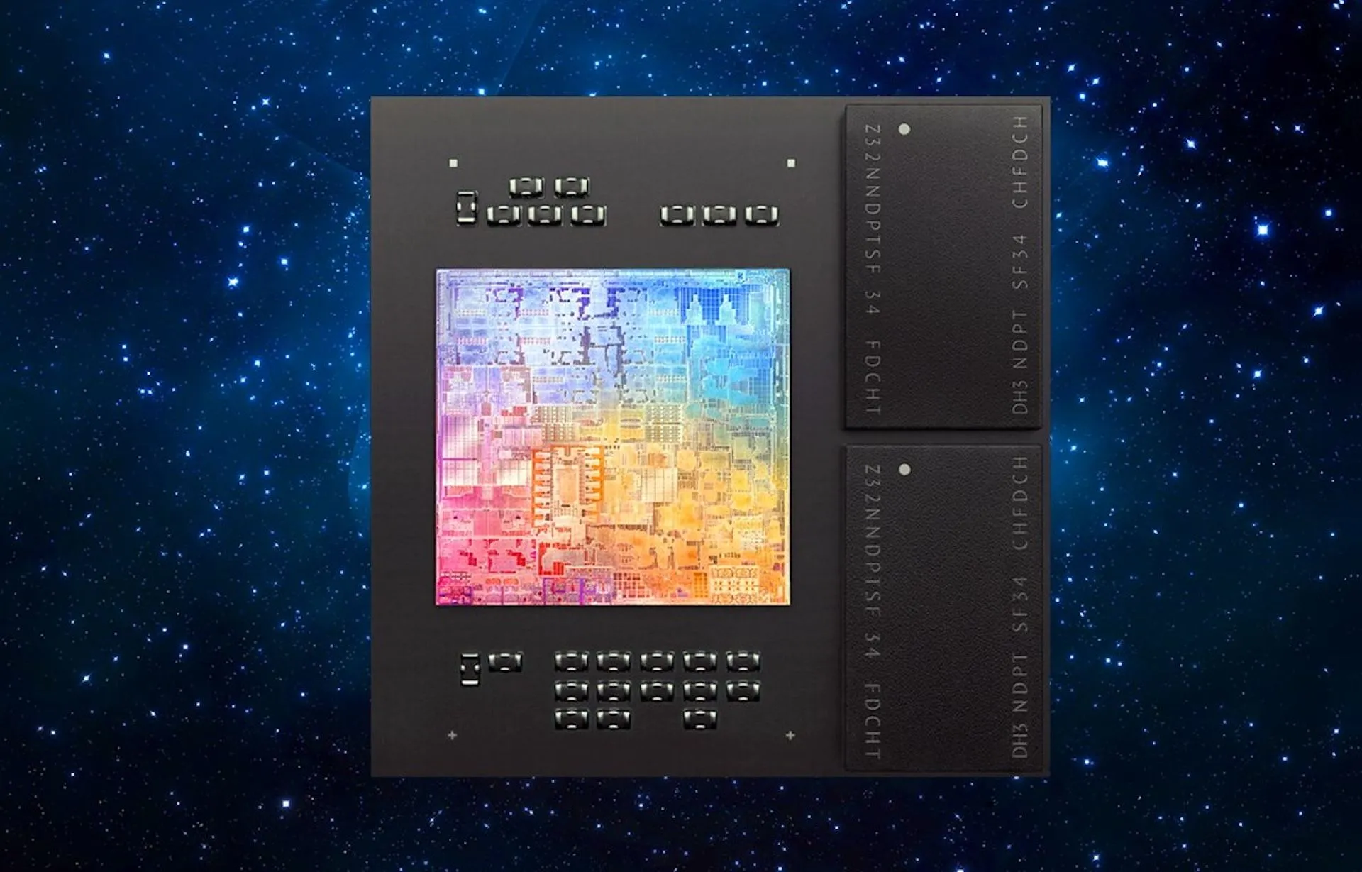 Thiết kế chip Apple M1 với bộ nhớ hợp nhất (Unified Memory) đặt cạnh nhân SoC