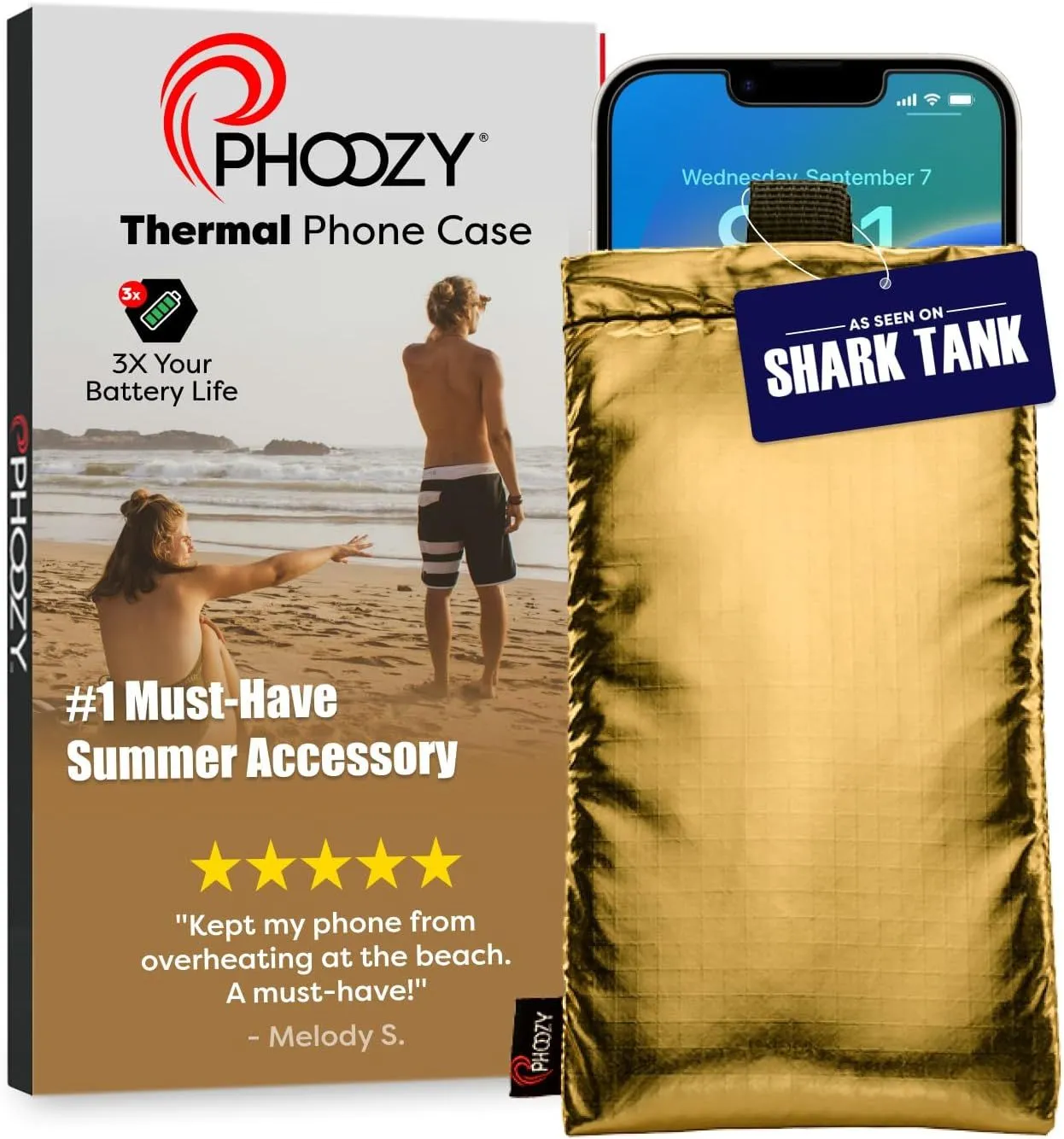 Túi chống sốc và cách nhiệt PHOOZY Thermal Phone Case cho điện thoại.