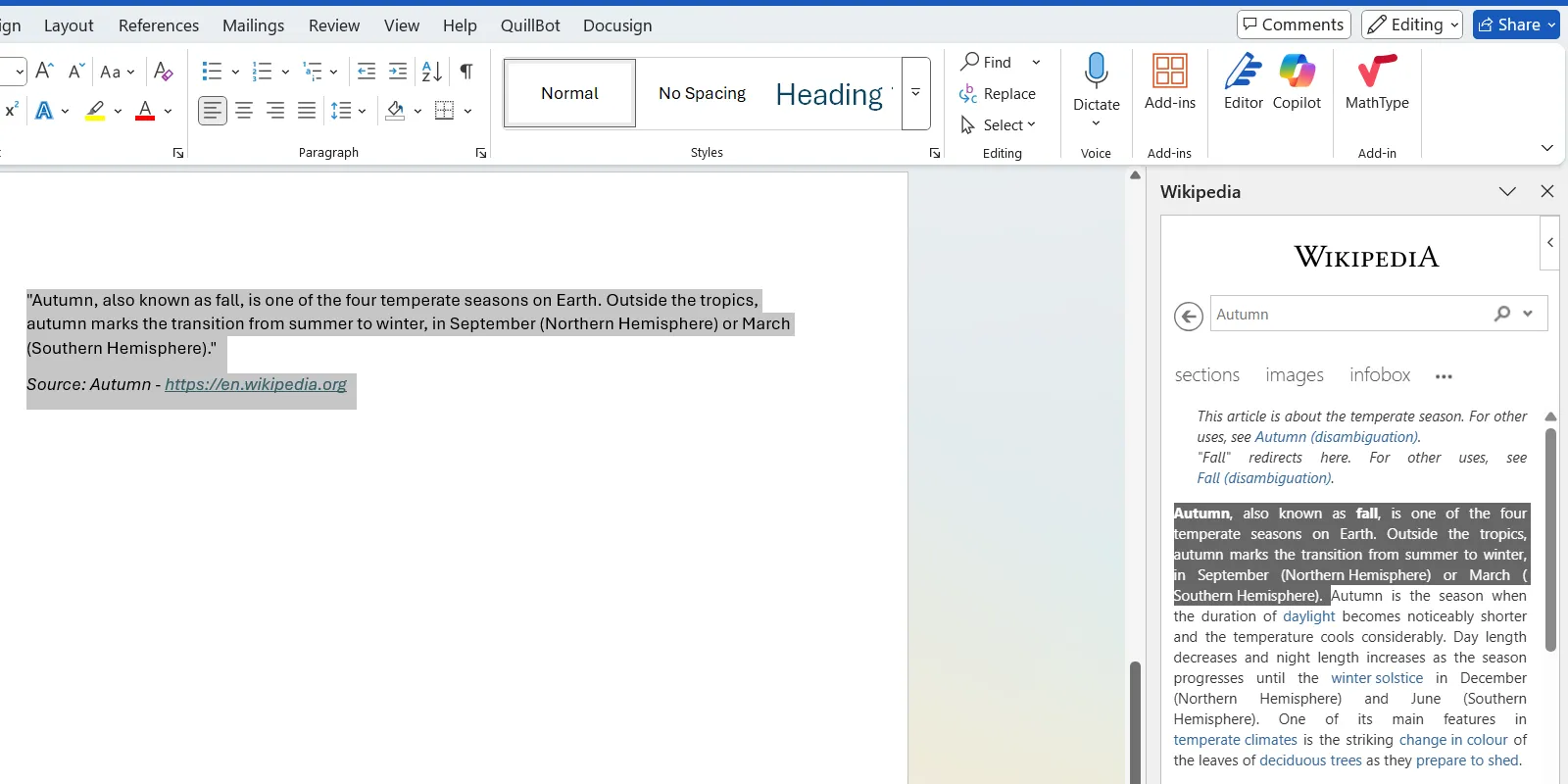 Wikipedia add-in tra cứu thông tin trực tiếp trong Microsoft Word