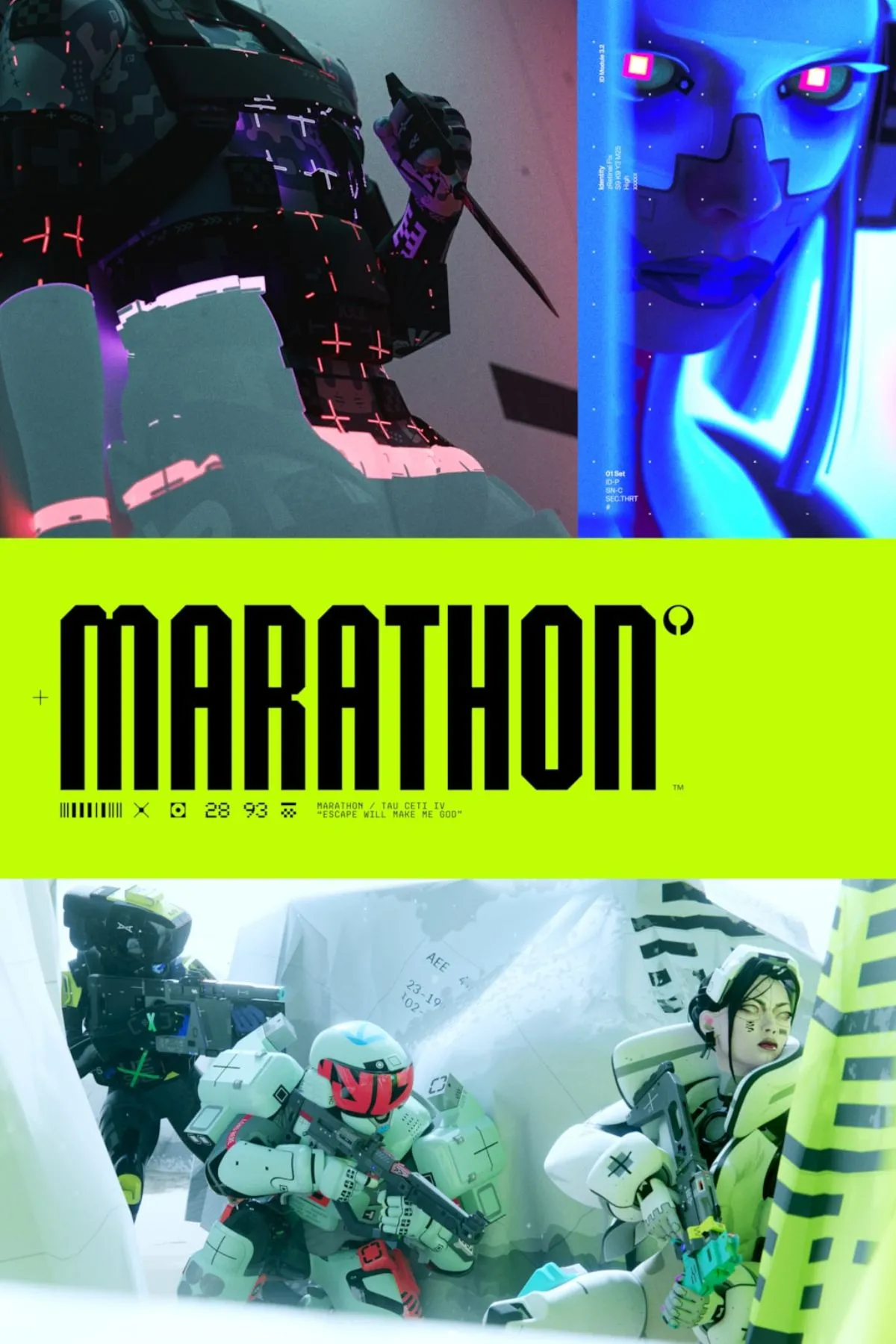 Ảnh bìa giới thiệu game Marathon của Bungie, một tựa game bắn súng khai thác đang được Sony kỳ vọng sẽ vực dậy mảng game FPS của họ.