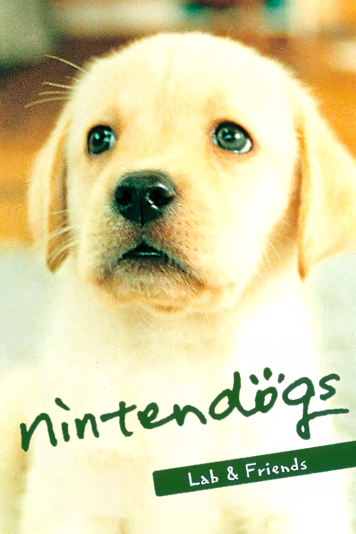 Ảnh bìa Nintendogs với các chú chó con đáng yêu, thể hiện tính năng nuôi thú ảo