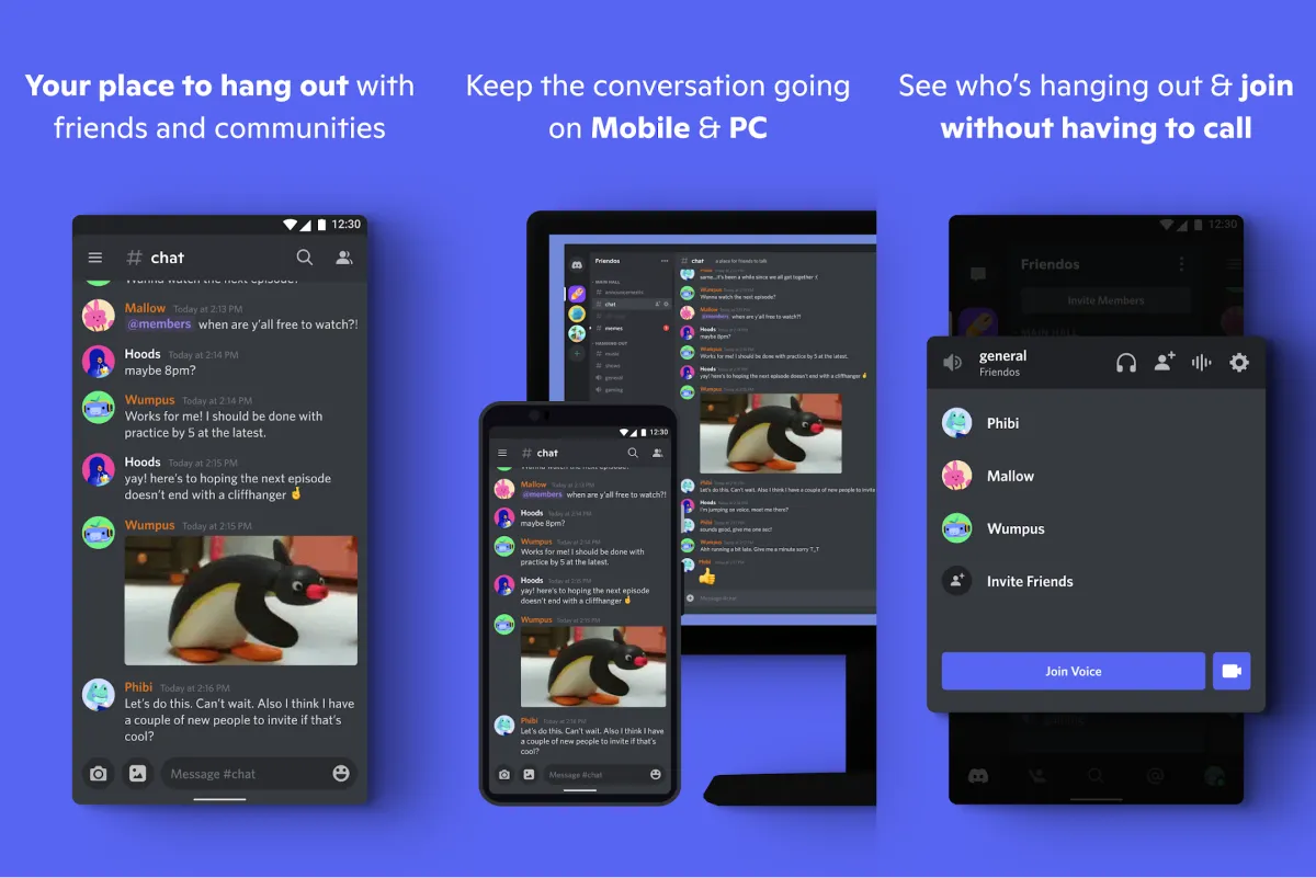 Ảnh chụp màn hình Discord với các tùy chọn tùy chỉnh biểu tượng cảm xúc và sticker.