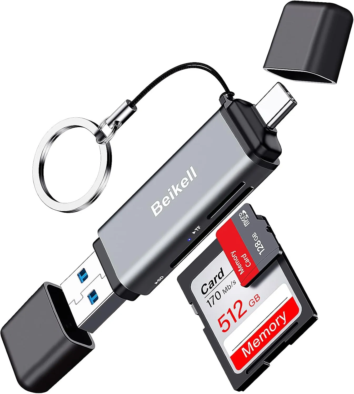 Beikell SD Card Reader nhỏ gọn, tiện lợi mang theo