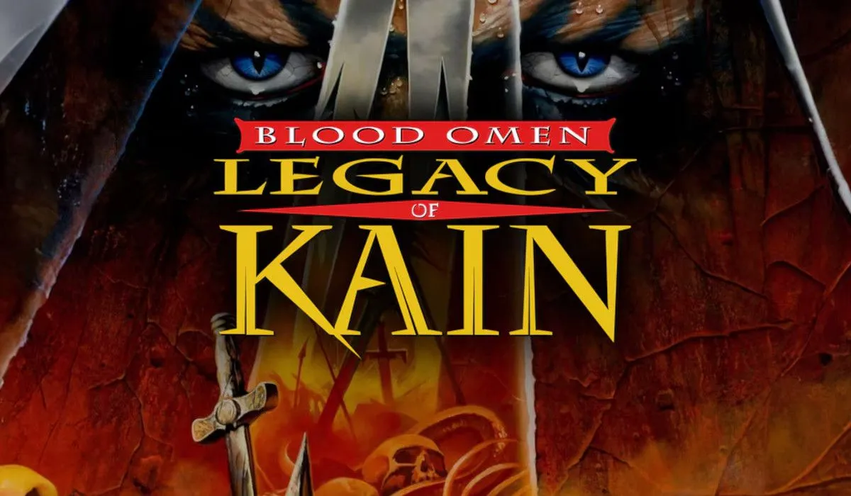 Bìa game Blood Omen: Legacy of Kain, tựa game nhập vai hành động huyền thoại về ma cà rồng Kain