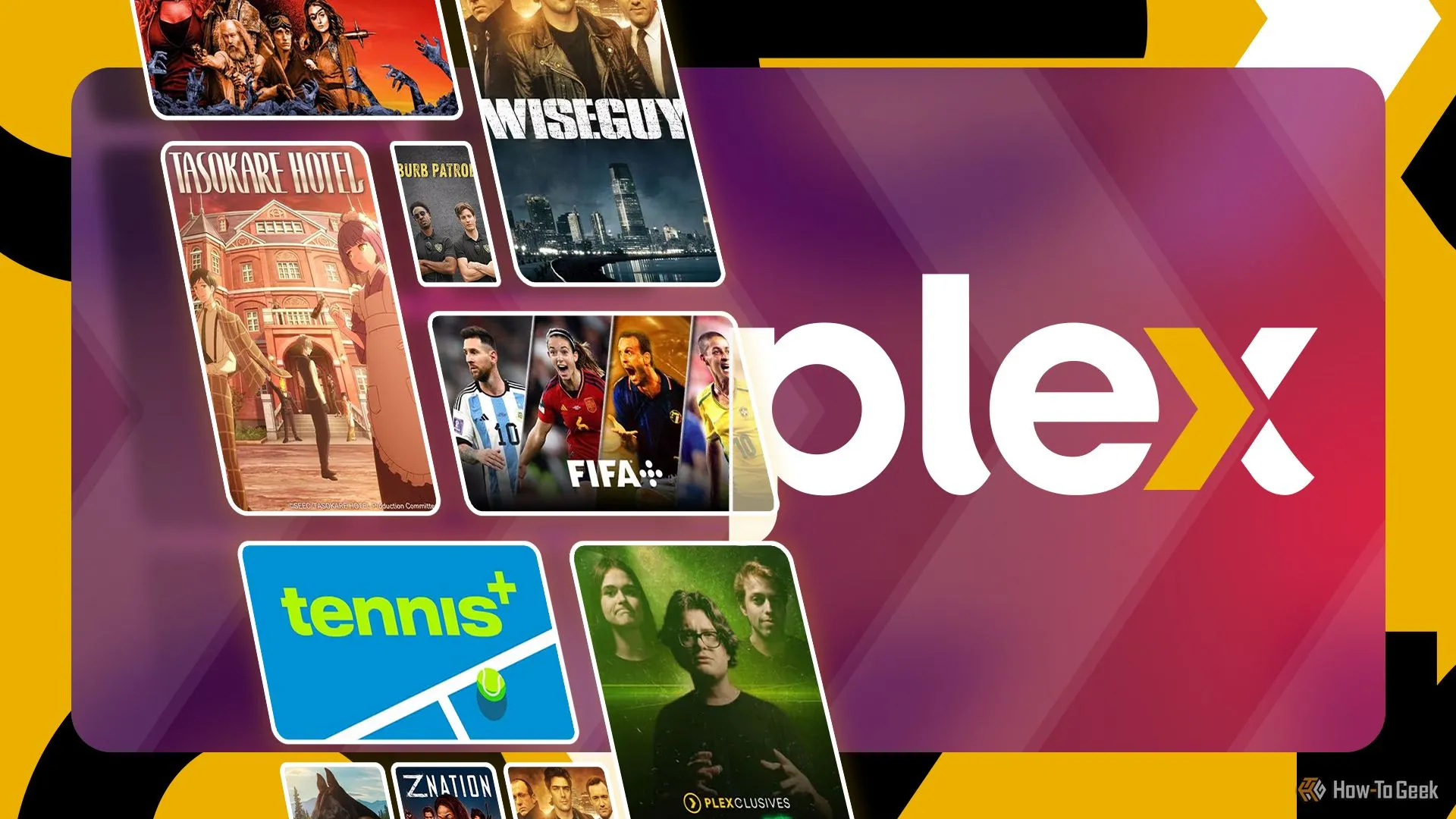 Biểu tượng Plex với các bộ phim cần được sắp xếp hợp lý trong thư viện media.