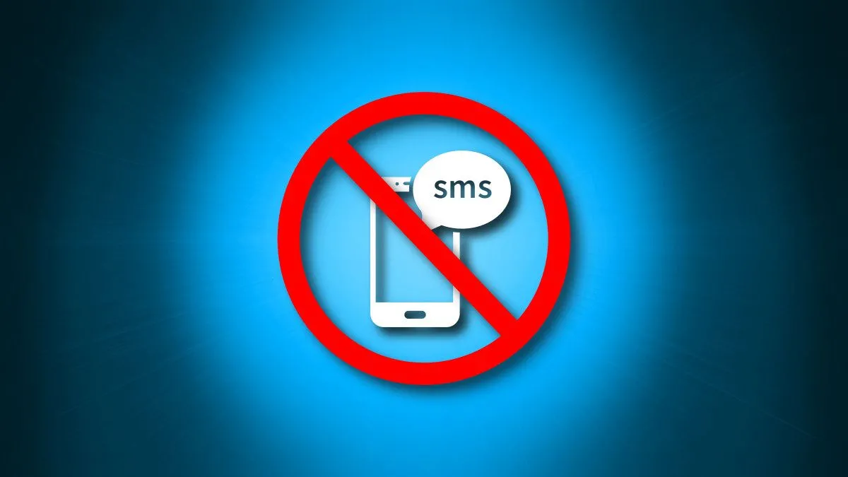 Biểu tượng tin nhắn SMS bị gạch chéo, minh họa cho những hạn chế của SMS và sự cần thiết của các phương thức liên lạc tiên tiến hơn khi không có sóng di động.