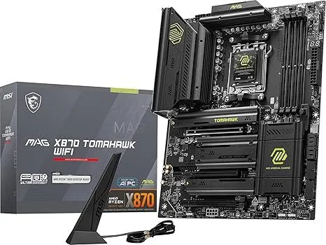 Bo mạch chủ MSI MAG X870 Tomahawk WiFi Gaming với VRM chất lượng cao, lý tưởng cho việc ép xung và tối ưu PBO trên CPU AMD AM5.