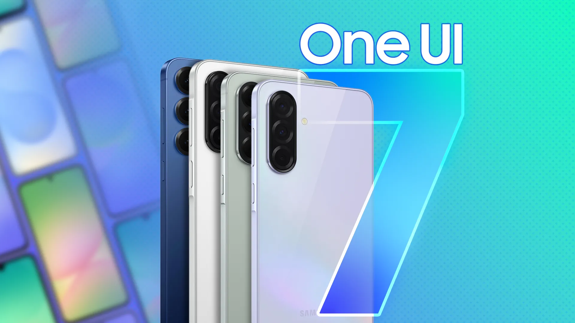 Các điện thoại Samsung hiển thị giao diện One UI 7 với tính năng Now Bar