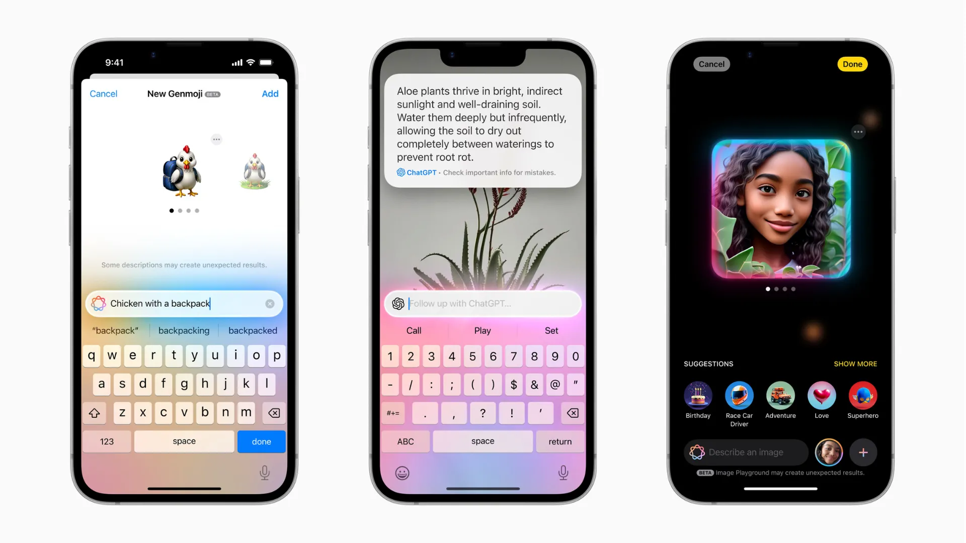 Các tính năng Apple Intelligence trên giao diện iOS 18 của iPhone 16e