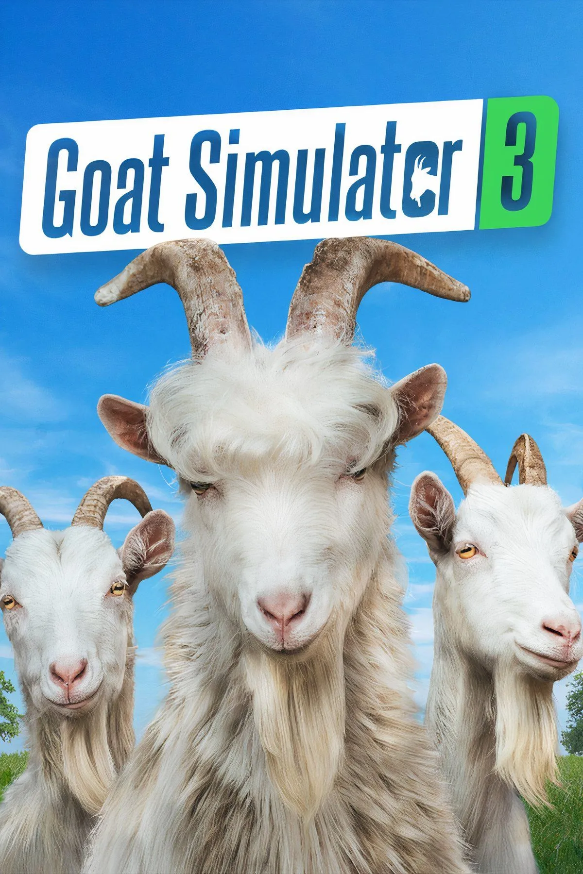 Con dê phá phách trong Goat Simulator 3 đang tạo ra hỗn loạn trong một khu vực thành phố