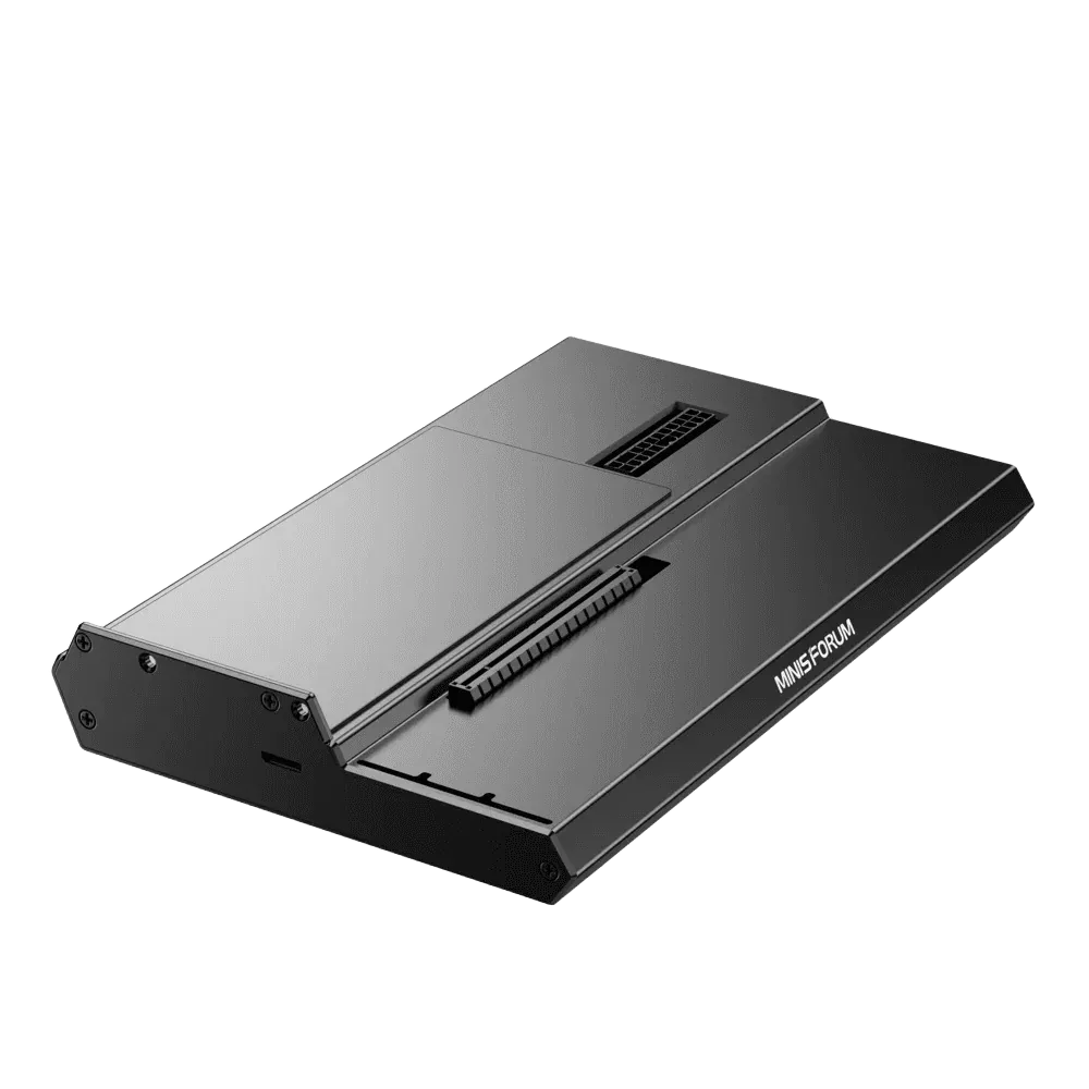 Cổng kết nối OCuLink trên vỏ eGPU Minisforum DEG1, một giao thức kết nối chuyên biệt cho đồ họa rời.