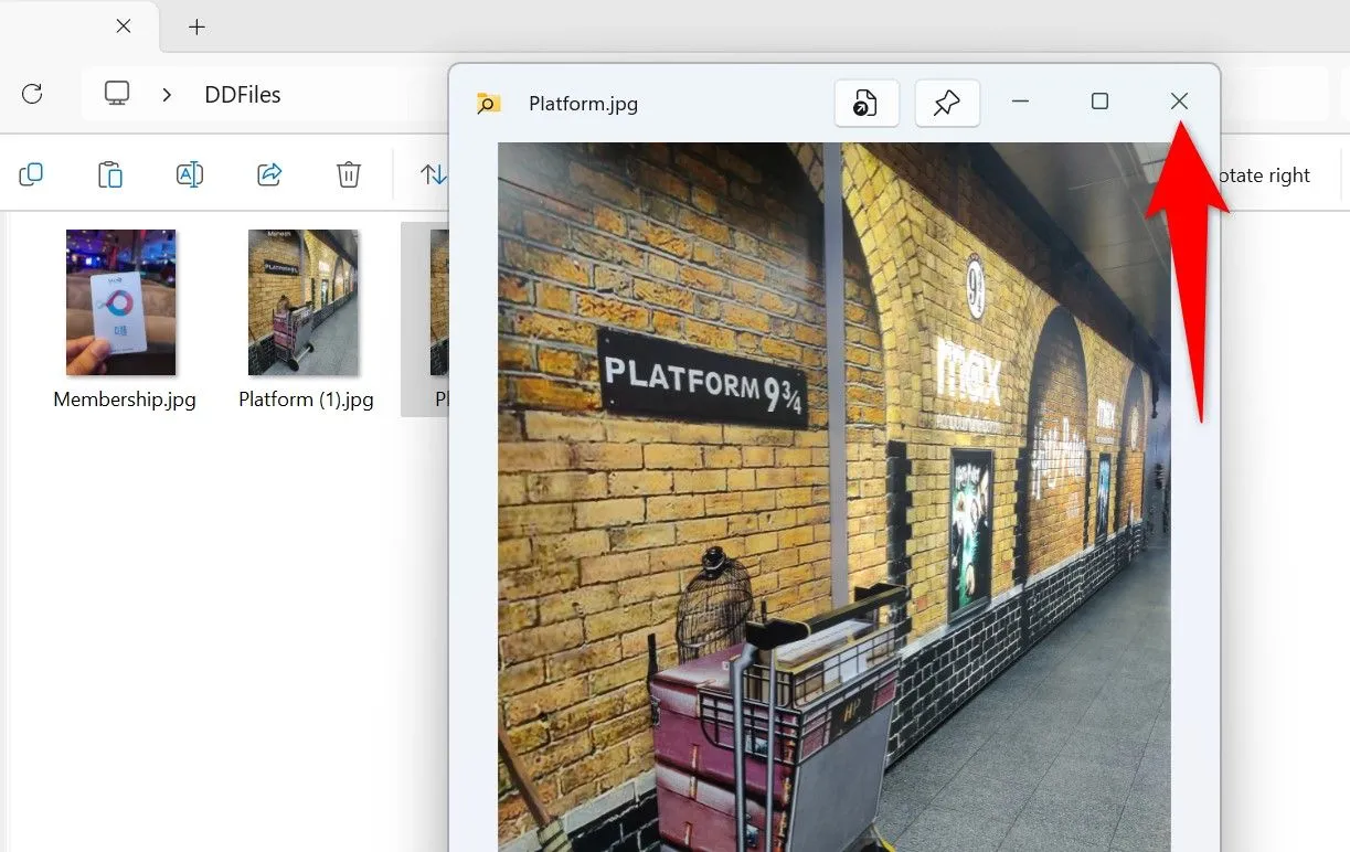 Cửa sổ xem trước file của PowerToys Peek trên Windows 11