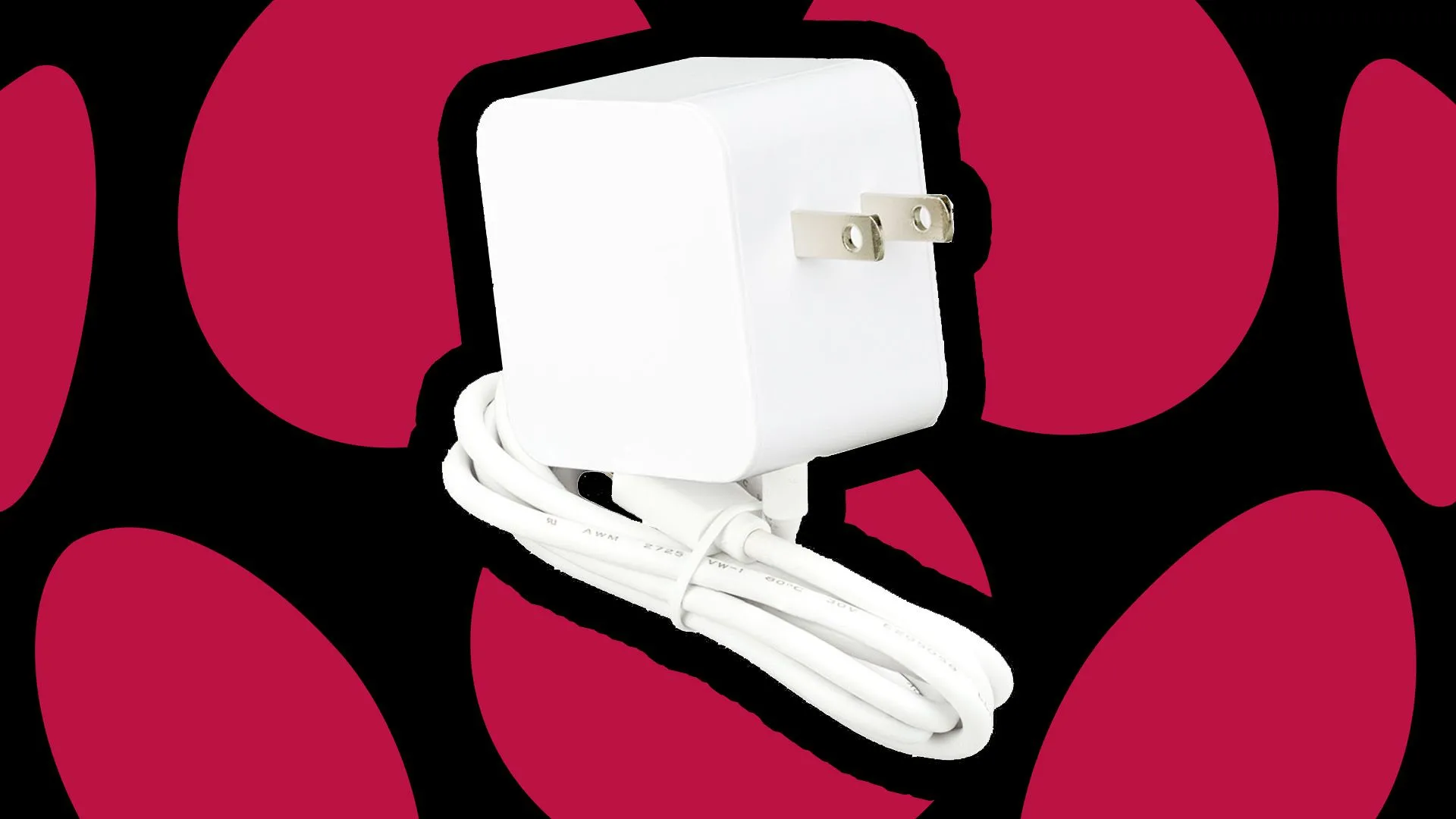 Cục sạc USB-C 45W mới của Raspberry Pi, được thiết kế để cấp nguồn cho bo mạch Pi và các thiết bị di động