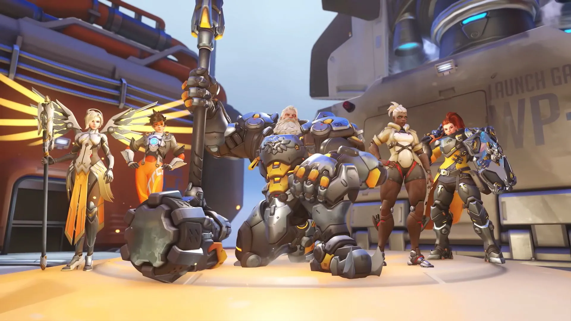 Dàn nhân vật đa dạng và đầy màu sắc trong Overwatch 2, một tựa game bắn súng anh hùng (hero shooter) nổi tiếng, cho thấy sự cạnh tranh trong thị trường game FPS.