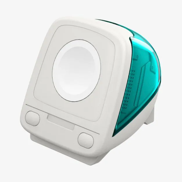 Đế sạc Spigen Apple Watch Classic C1 phong cách iMac G3 Graphite
