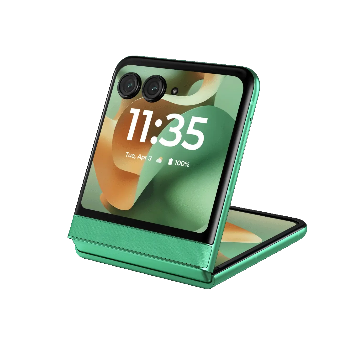 Điện thoại gập Motorola Razr 2025 màu xanh Spring Bud