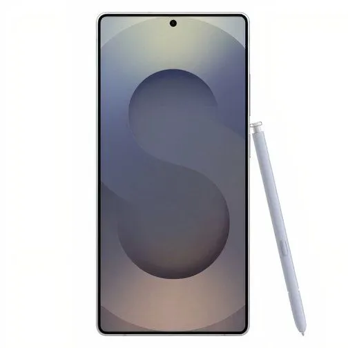 Điện thoại Samsung Galaxy S25 Ultra màu xám titan với thiết kế bo tròn và cụm camera sau nổi bật