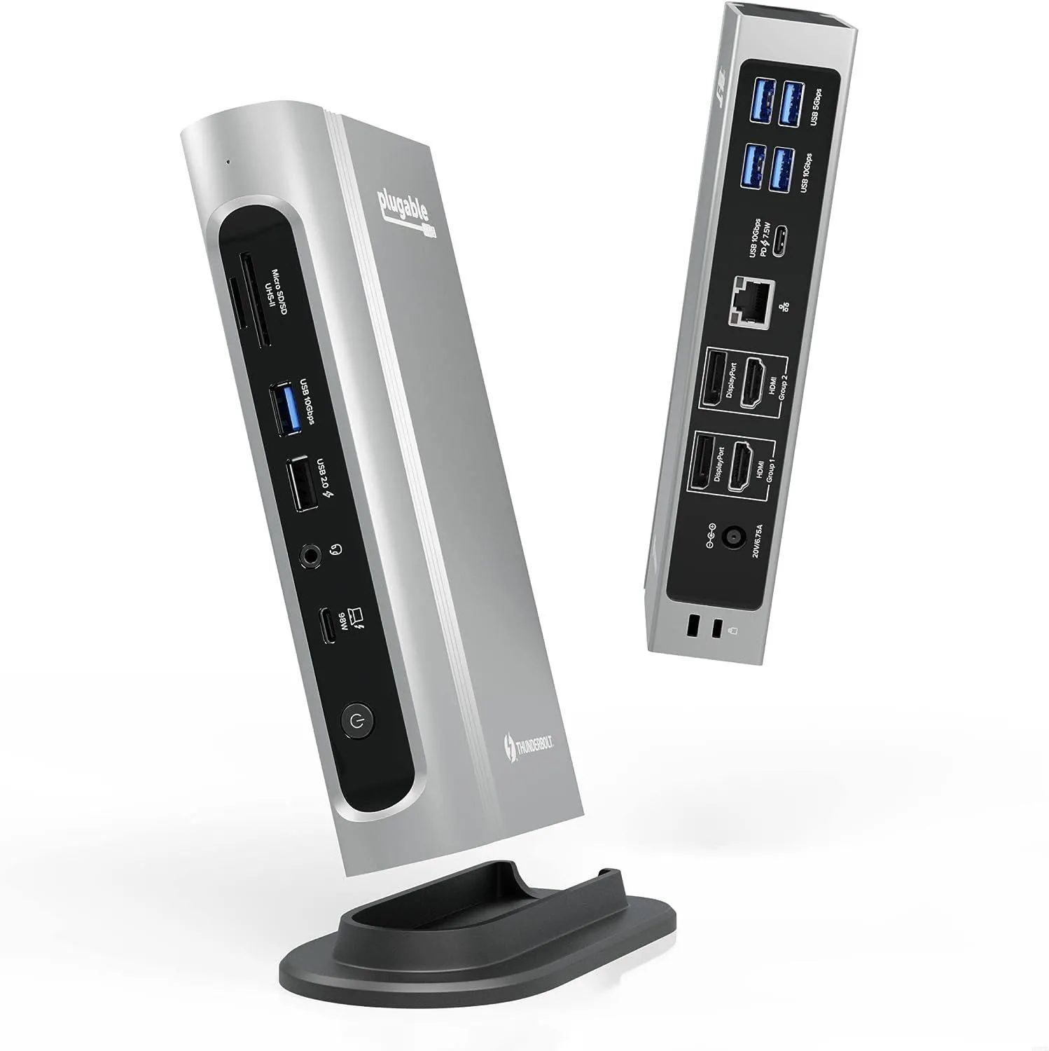Docking station Plugable TBT4-UDZ Thunderbolt 4 &amp; USB4 với 16 cổng và sạc 100W