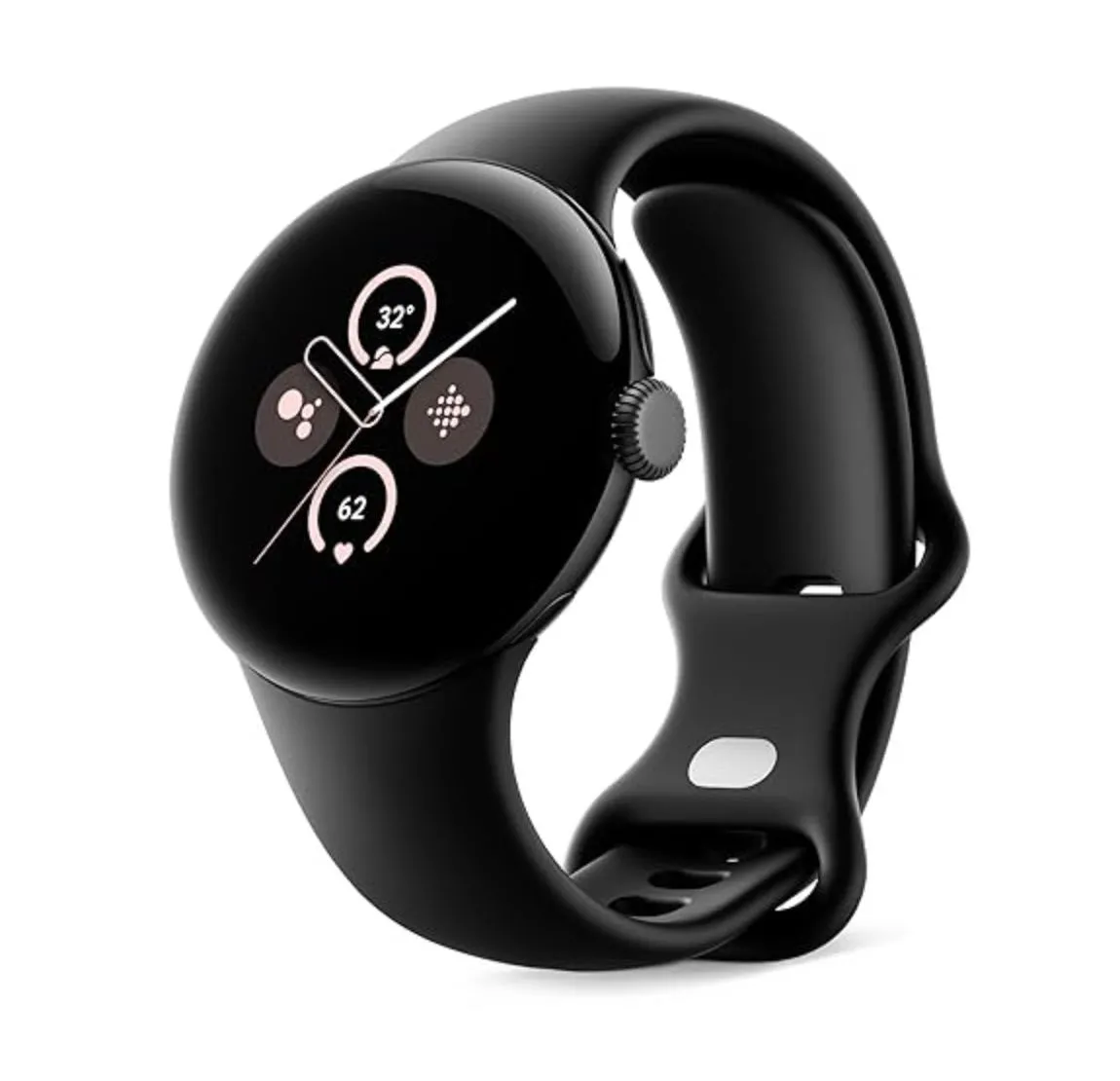 Đồng hồ thông minh Google Pixel Watch 2 phiên bản màu bạc sứ.