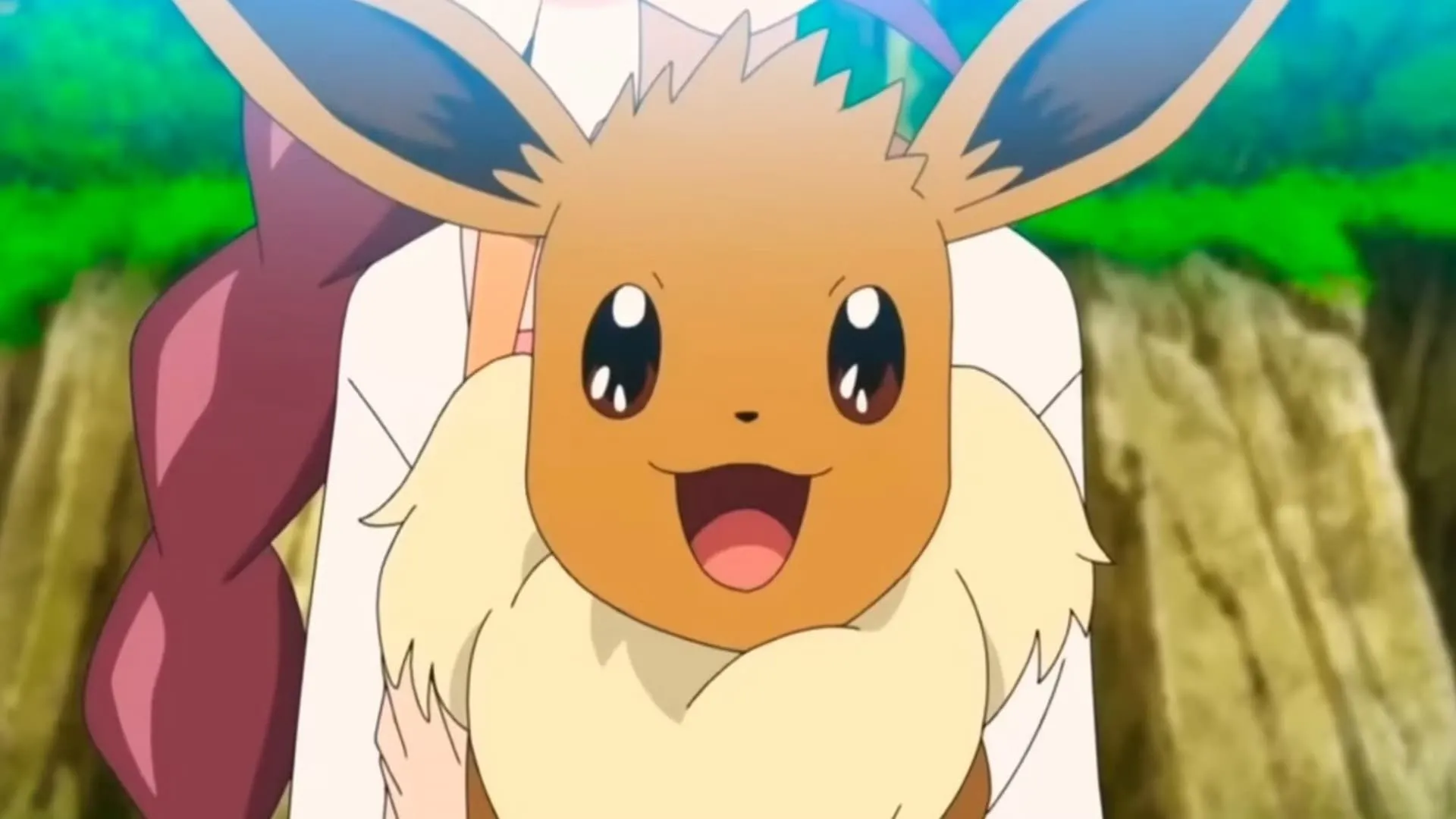 Eevee, Pokémon hệ Thường dễ thương với đôi tai dài và bộ lông mềm mại trong anime