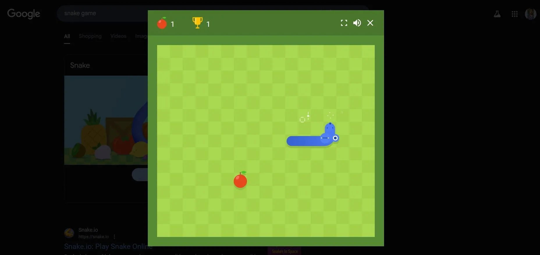 Game Rắn Săn Mồi phiên bản Google Search với đồ họa cải tiến.