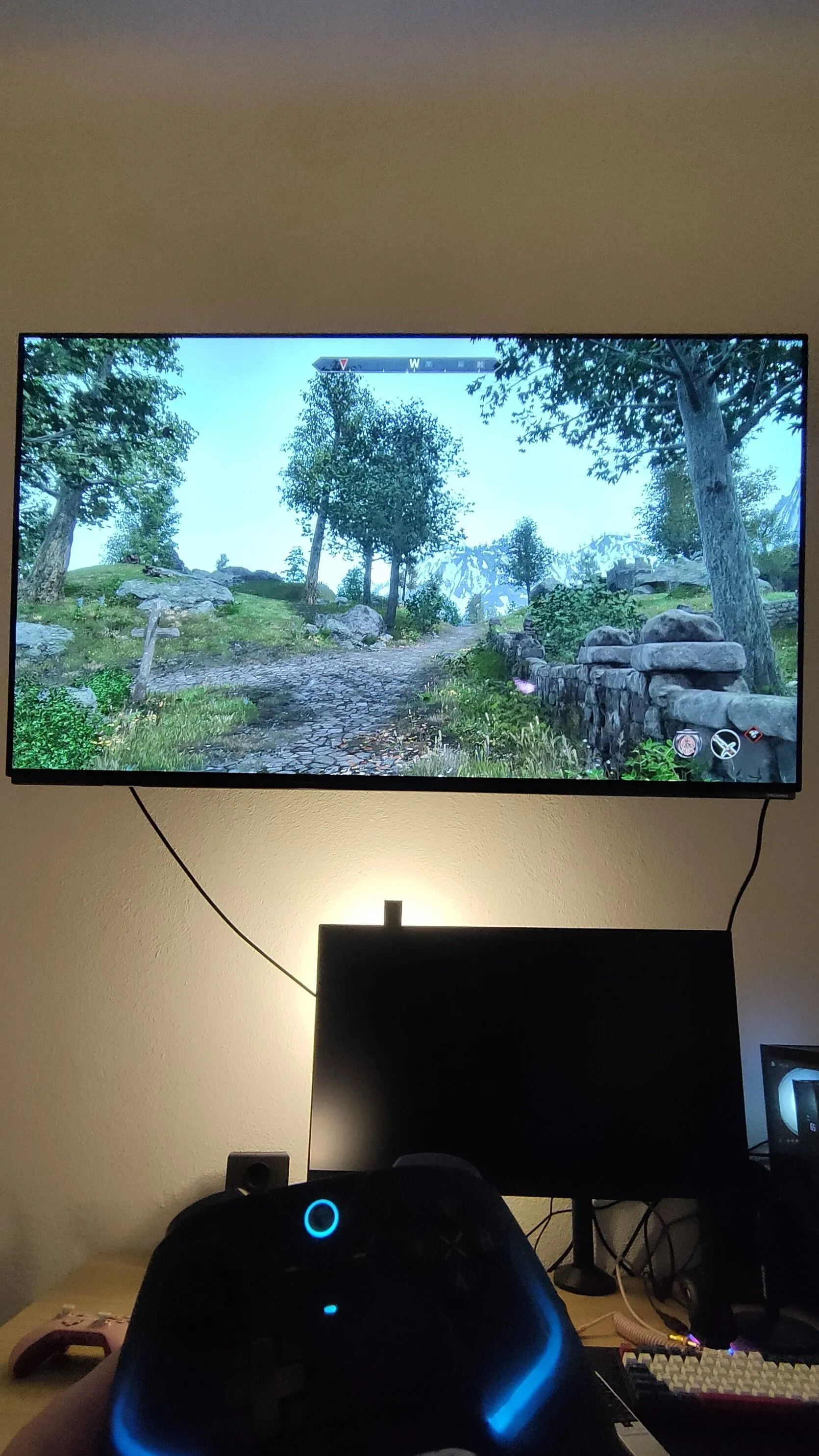 Game thủ trải nghiệm The Elder Scrolls IV trên TV OLED 4K